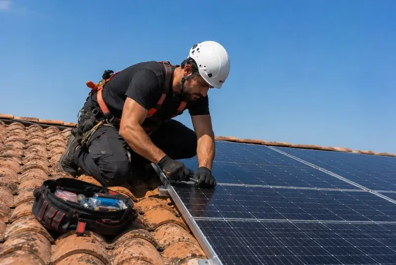 Maintenance et monitoring de panneaux solaires à Candresse