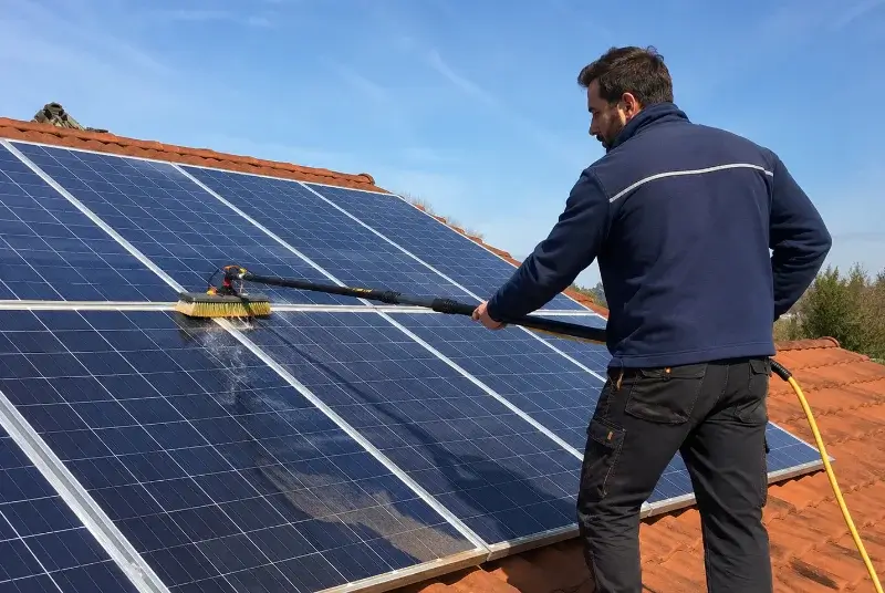 Nettoyage et entretien de panneaux solaires à Candresse